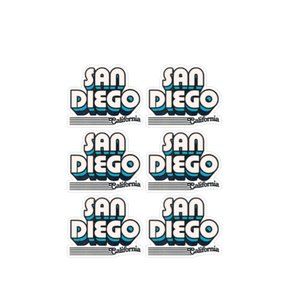 SAN DIEGO CALIFORNIA LAMINATED VINYL STICKERS #155